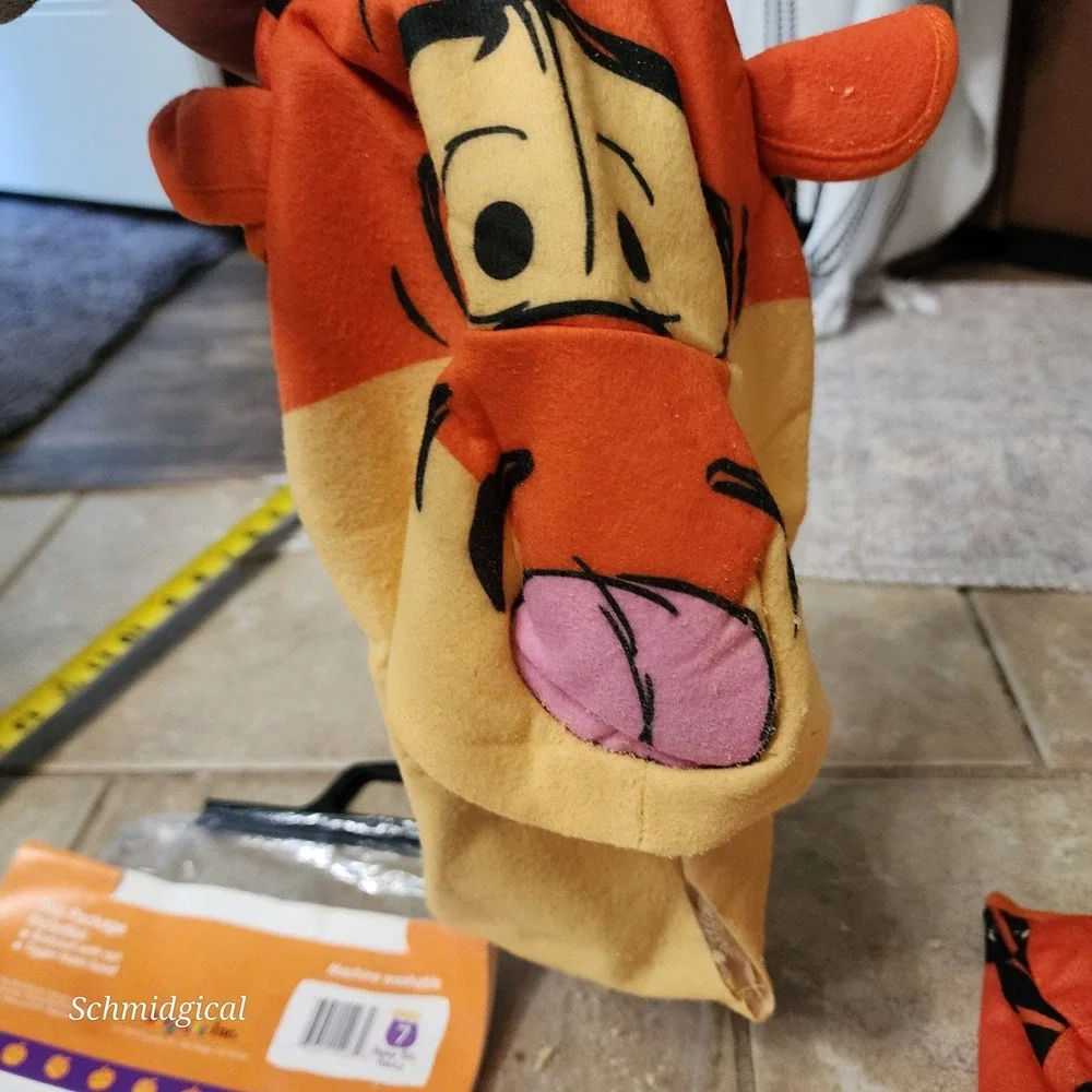 Vintage 1996 Disney Tigger Deluxe Toddler Costume Winnie the Pooh Orange Medium